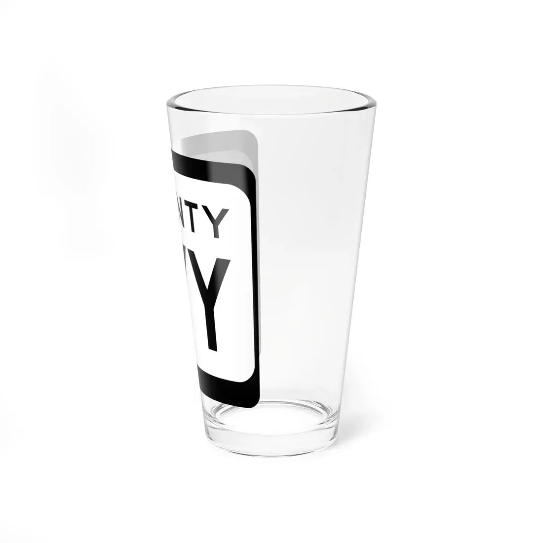 WIS County YYY (Wisconsin) (Road Sign) Pint Glass 16oz - Go Mug Yourself