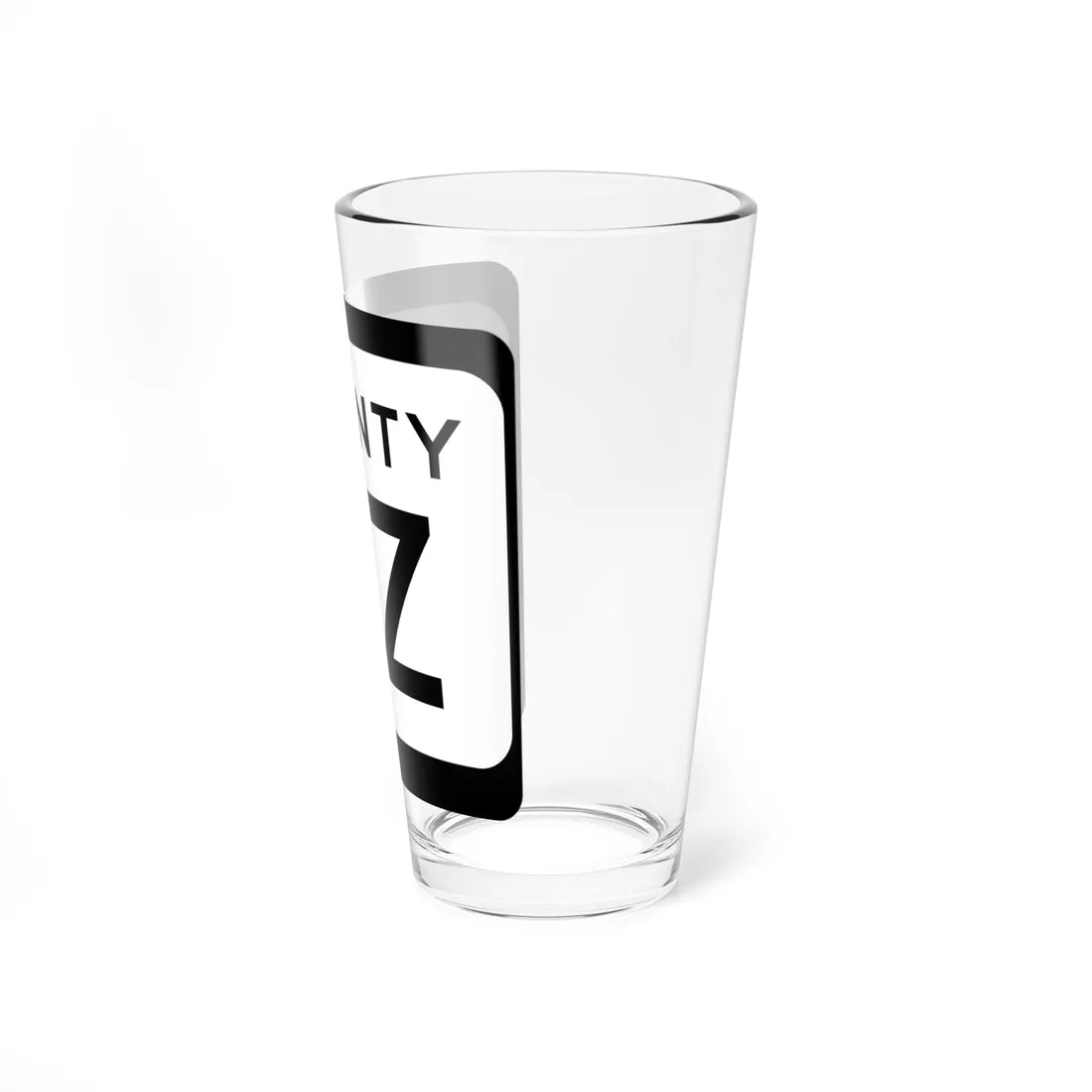 WIS County YZ (Wisconsin) (Road Sign) Pint Glss 16oz - Go Mug Yourself