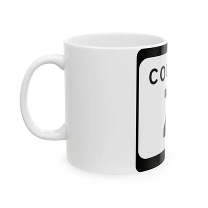 WIS County Z (Wisconsin) (Road Sign) White Coffee Mug - Go Mug Yourself