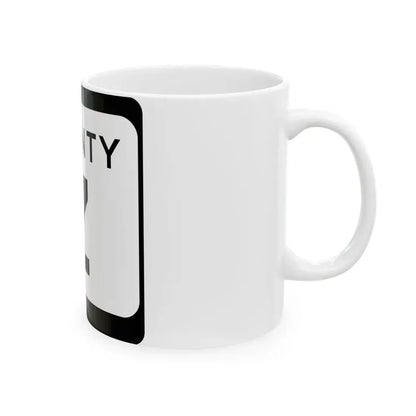WIS County Z (Wisconsin) (Road Sign) White Coffee Mug - Go Mug Yourself