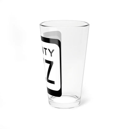 WIS County ZZZ (Wisconsin) (Road Sign) Pint Glss 16oz - Go Mug Yourself