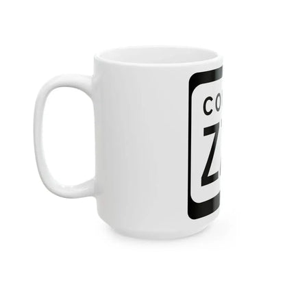 WIS County ZZZ (Wisconsin) (Road Sign) White Coffee Mug - Go Mug Yourself