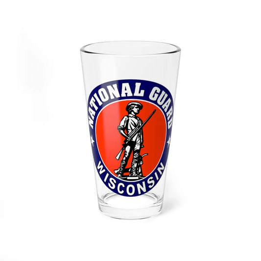 Wisconsin National Guard - Pint Glass 16oz-16oz-Go Mug Yourself