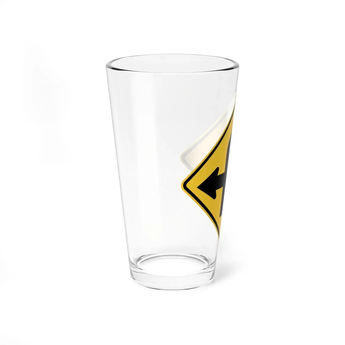 WISDOT W1-60 (Wisconsin) (Road Sign) Pint Glass 16oz - Go Mug Yourself