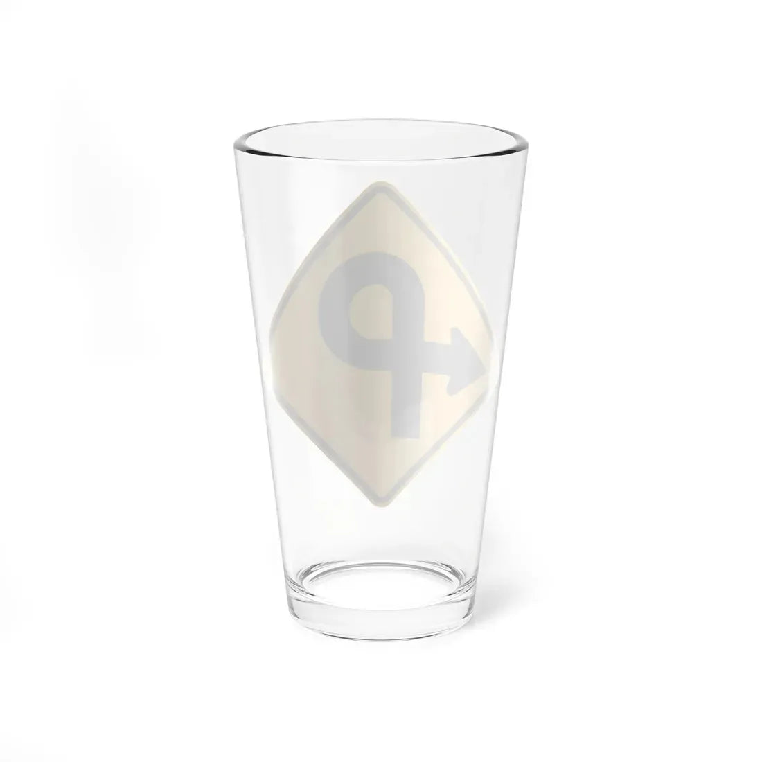 WISDOT W1-60 (Wisconsin) (Road Sign) Pint Glass 16oz - Go Mug Yourself