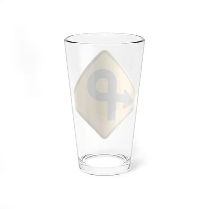 WISDOT W1-60 (Wisconsin) (Road Sign) Pint Glass 16oz - Go Mug Yourself