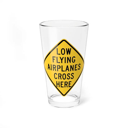 WISDOT W11-58 (Wisconsin) (Road Sign) Pint Glass 16oz 16oz - Go Mug Yourself