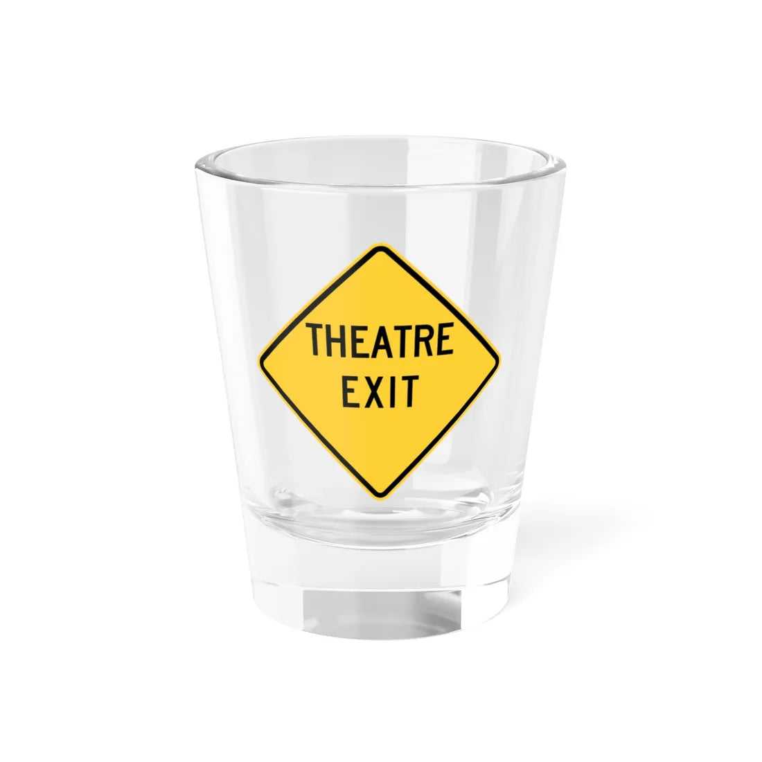 WISDOT W56-51 (Wisconsin) (Road Sign) Shot Glass 1.5oz 1.5oz - Go Mug Yourself