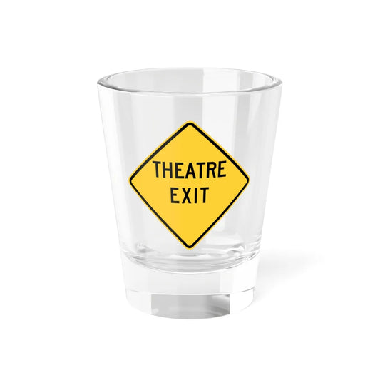 WISDOT W56-51 (Wisconsin) (Road Sign) Shot Glass 1.5oz 1.5oz - Go Mug Yourself