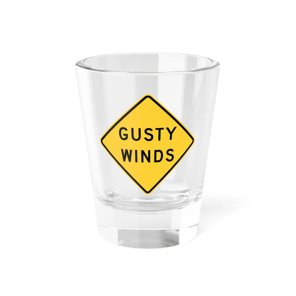WISDOT W8-72 (Wisconsin) (Road Sign) Shot Glass 1.5oz 1.5oz - Go Mug Yourself