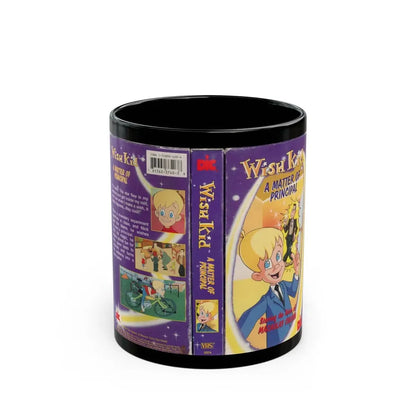 WISH KID A MATTER OF PRINCIPAL (VHS COVER) - Black Coffee Mug 11oz - Go Mug Yourself