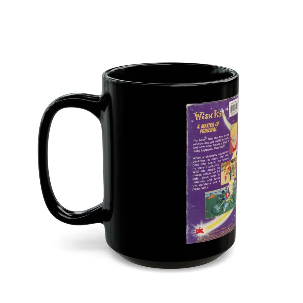 WISH KID A MATTER OF PRINCIPAL (VHS COVER) - Black Coffee Mug-Go Mug Yourself