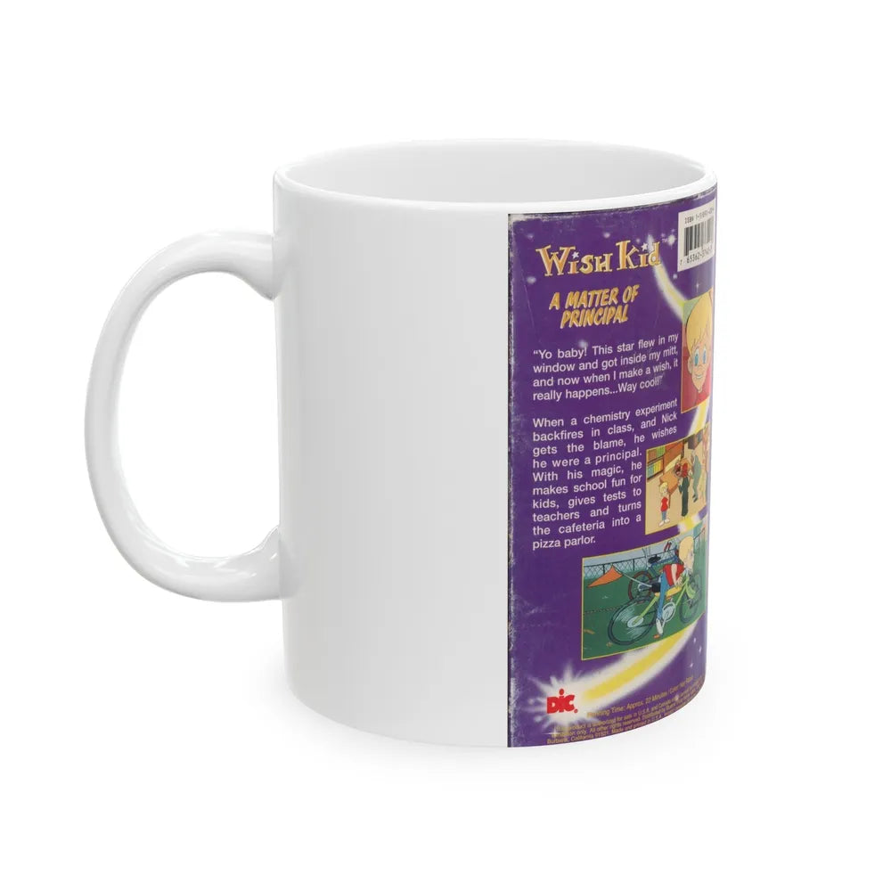 WISH KID A MATTER OF PRINCIPAL (VHS COVER) - White Coffee Mug-Go Mug Yourself