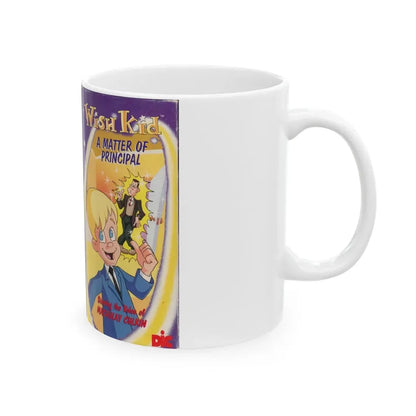WISH KID A MATTER OF PRINCIPAL (VHS COVER) - White Coffee Mug - Go Mug Yourself