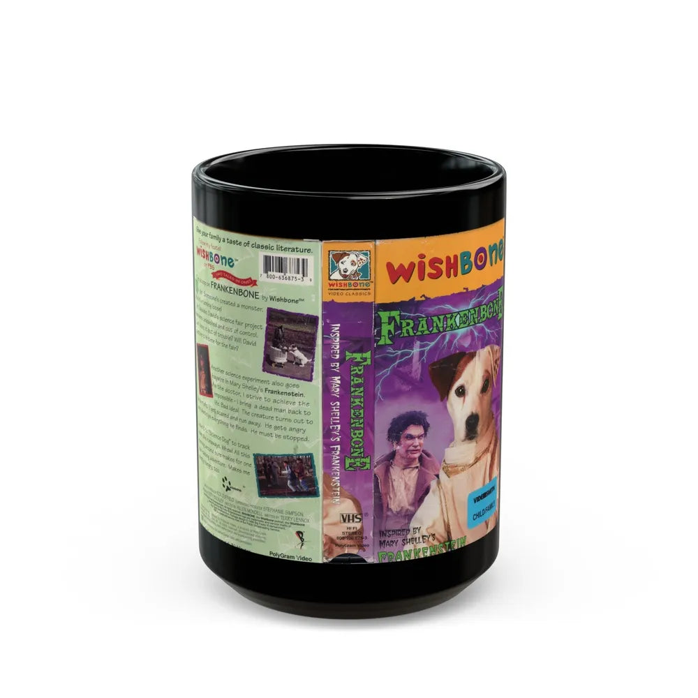 WISHBONE FRANKENBONE (VHS COVER) - Black Coffee Mug-15oz-Go Mug Yourself