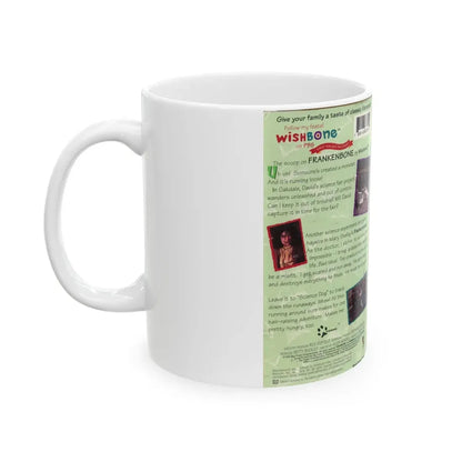 WISHBONE FRANKENBONE (VHS COVER) - White Coffee Mug - Go Mug Yourself