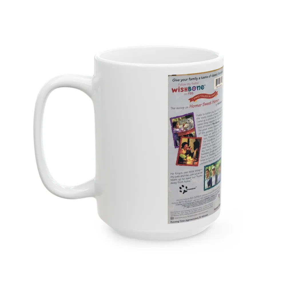 WISHBONE HOMER SWEET HOMER (VHS COVER) - White Coffee Mug-Go Mug Yourself