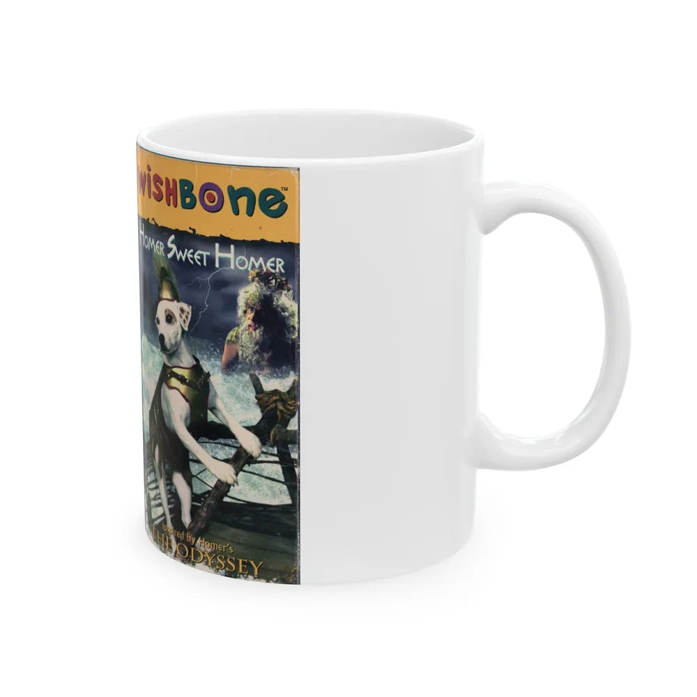 WISHBONE HOMER SWEET HOMER (VHS COVER) - White Coffee Mug-Go Mug Yourself