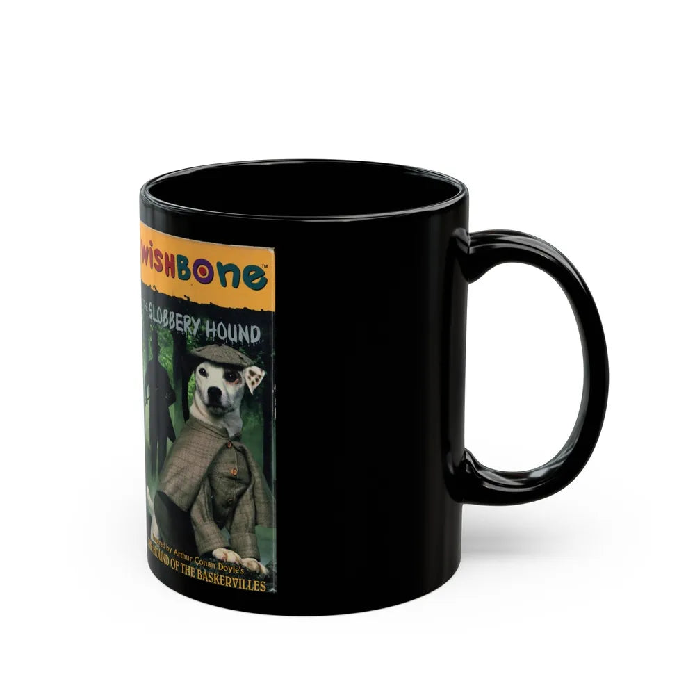 WISHBONE THE SLOBBERY HOUND (VHS COVER) - Black Coffee Mug-Go Mug Yourself