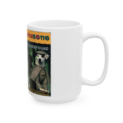 WISHBONE THE SLOBBERY HOUND (VHS COVER) - White Coffee Mug-Go Mug Yourself