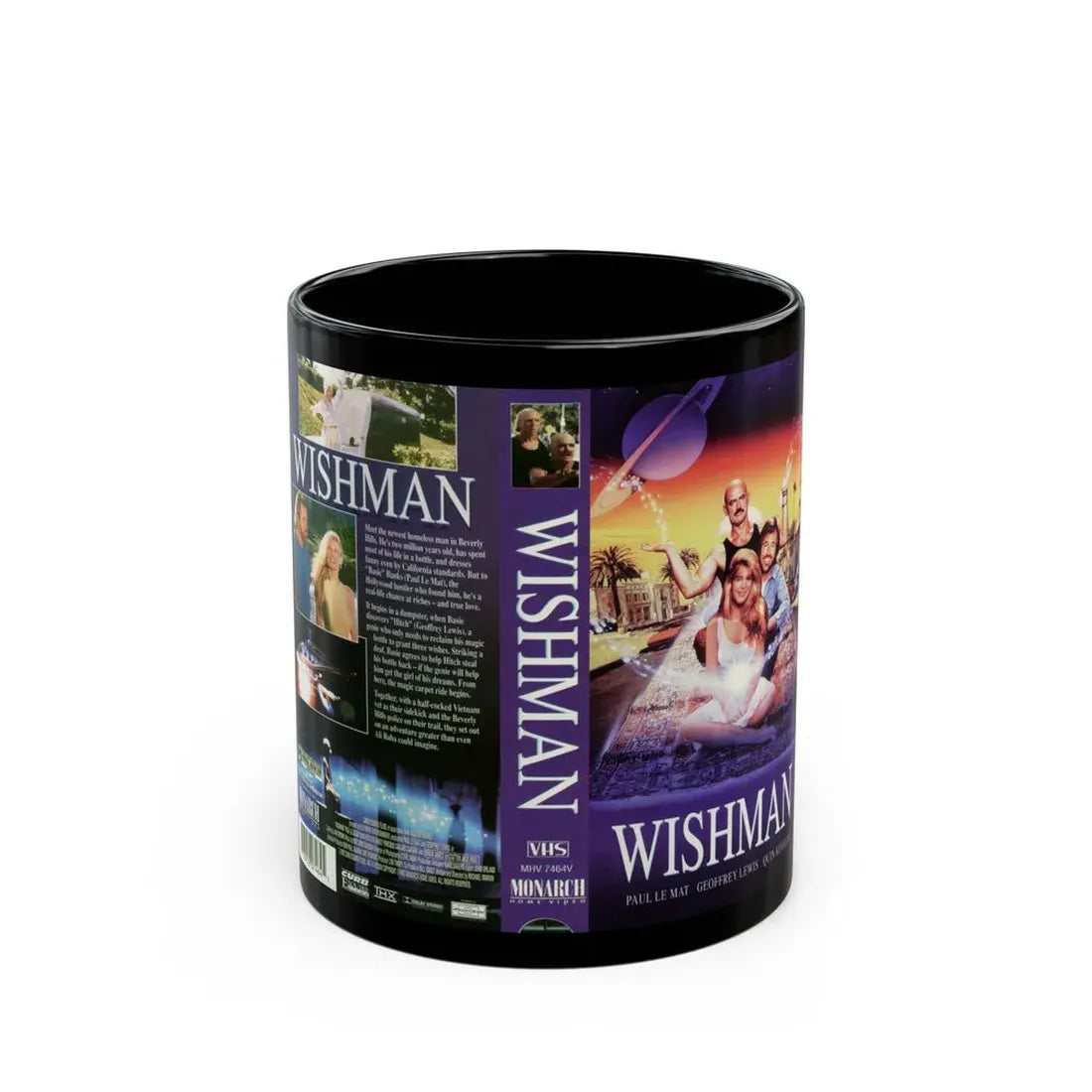 WISHMAN (VHS COVER) - Black Coffee Mug 11oz - Go Mug Yourself