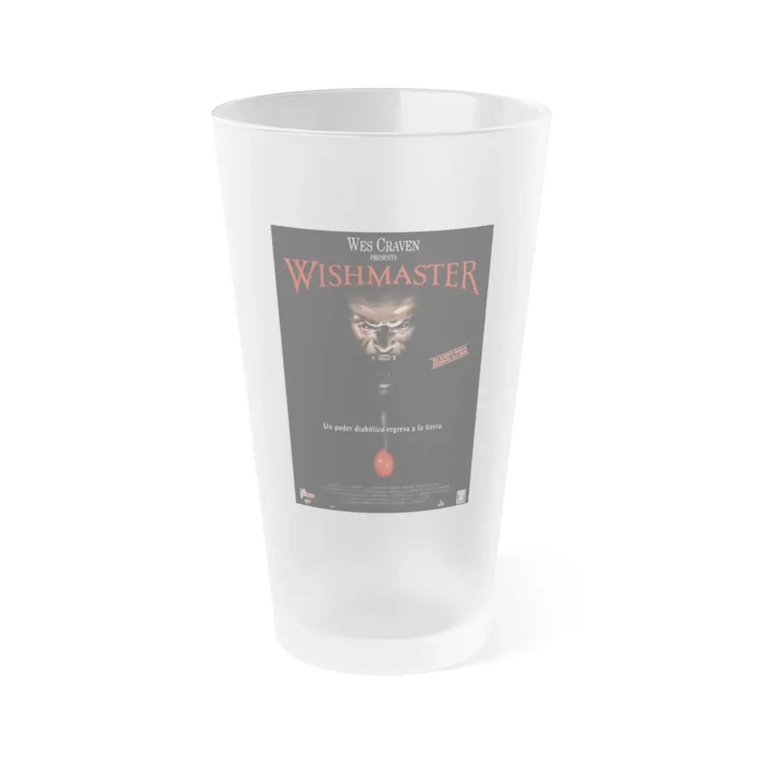 WISHMASTER 1997 Movie Poster - Frosted Pint Glass 16oz 16oz Frosted - Go Mug Yourself