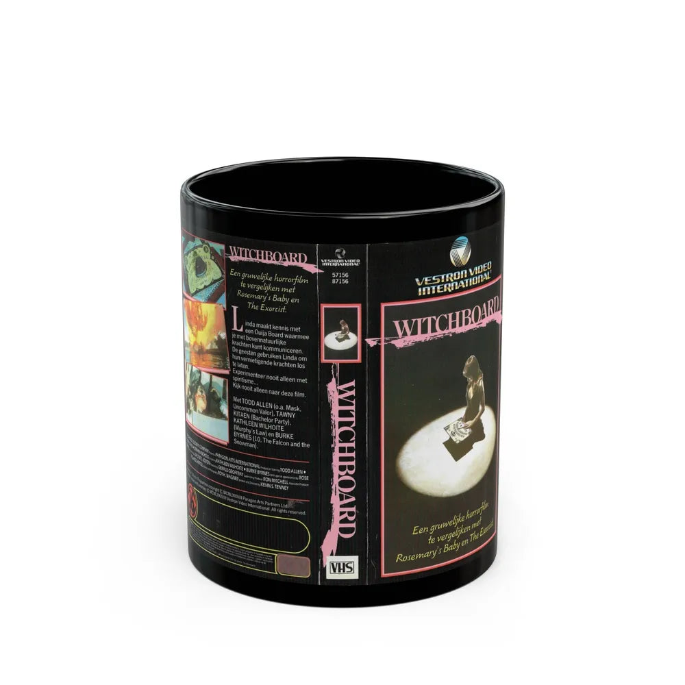 WITCHBOARD 1 (VHS COVER) - Black Coffee Mug-11oz-Go Mug Yourself