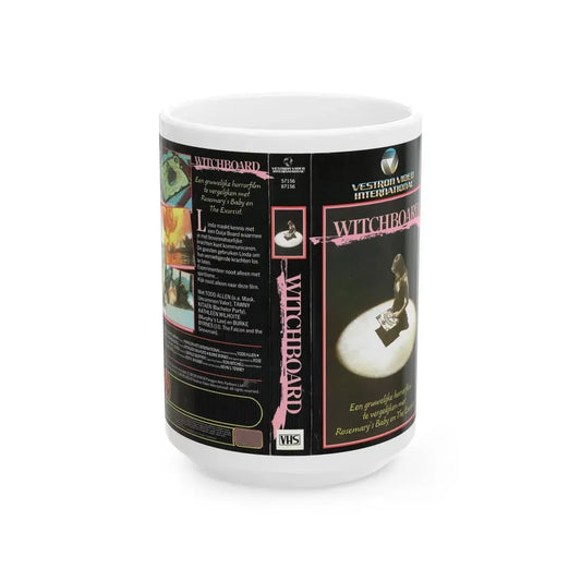 WITCHBOARD 1 (VHS COVER) - White Coffee Mug 15oz - Go Mug Yourself