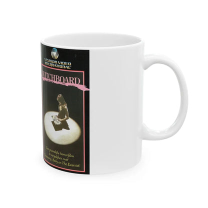 WITCHBOARD 1 (VHS COVER) - White Coffee Mug-Go Mug Yourself