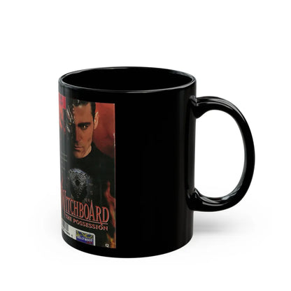 WITCHBOARD THE POSSESSION HOLLYWOOD VIDEO (VHS COVER) - Black Coffee Mug-Go Mug Yourself