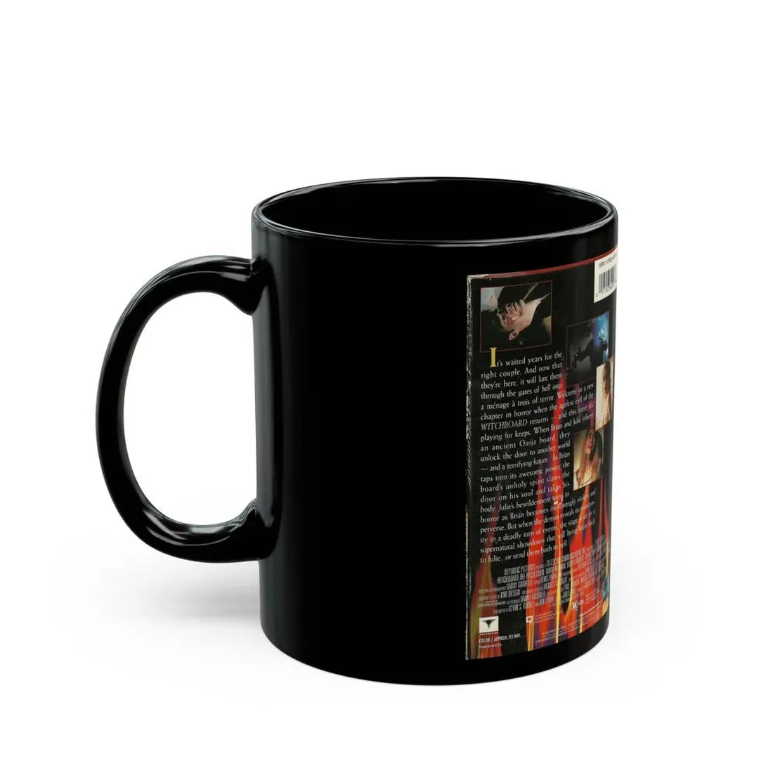 WITCHBOARD THE POSSESSION HOLLYWOOD VIDEO (VHS COVER) - Black Coffee Mug - Go Mug Yourself