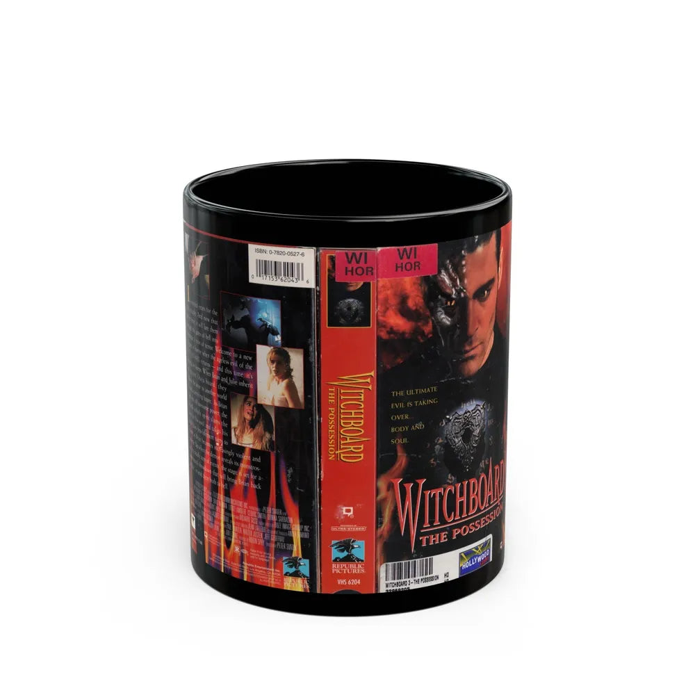 WITCHBOARD THE POSSESSION (VHS COVER) - Black Coffee Mug-11oz-Go Mug Yourself