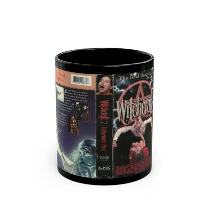 WITCHCRAFT 7 JUDGEMENT HOUR (VHS COVER) - Black Coffee Mug 11oz - Go Mug Yourself