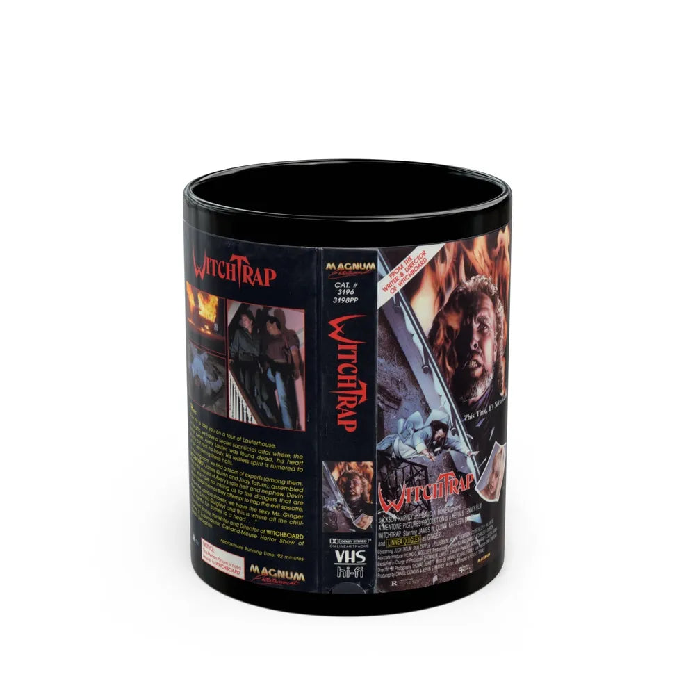 WITCHTRAP (VHS COVER) - Black Coffee Mug-11oz-Go Mug Yourself