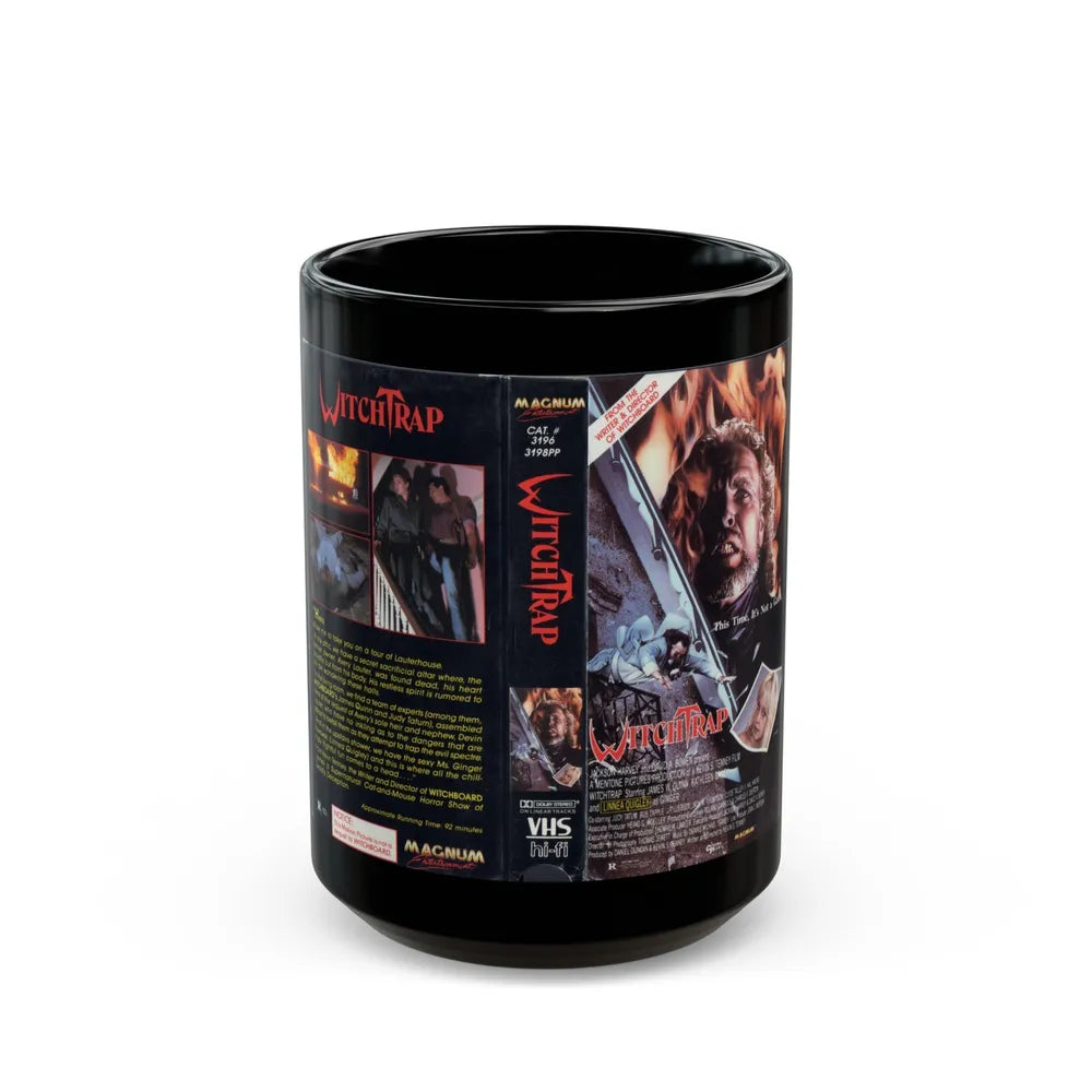 WITCHTRAP (VHS COVER) - Black Coffee Mug-15oz-Go Mug Yourself