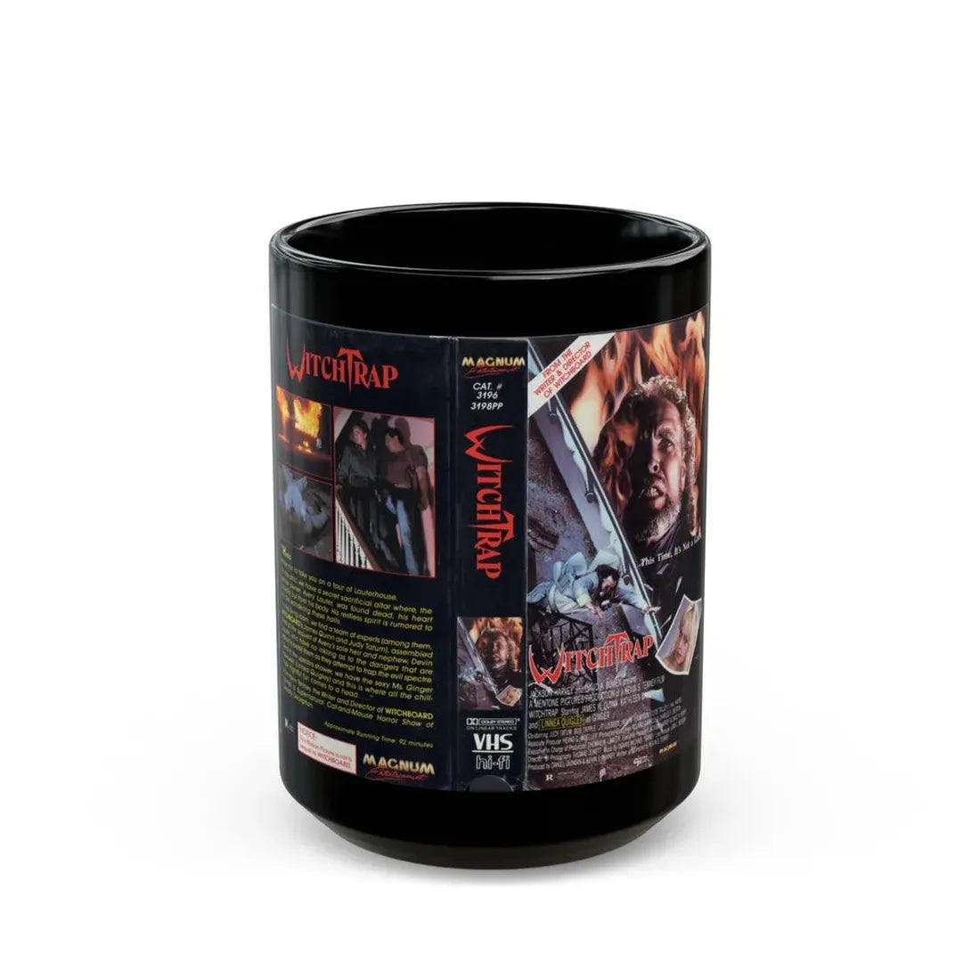 WITCHTRAP (VHS COVER) - Black Coffee Mug 15oz - Go Mug Yourself