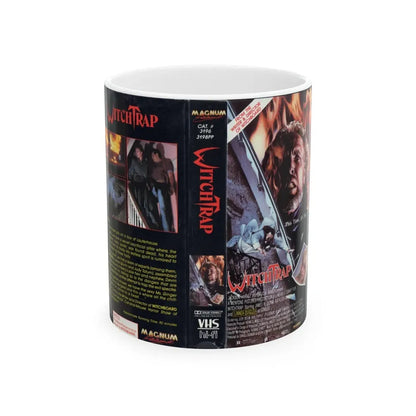 WITCHTRAP (VHS COVER) - White Coffee Mug 11oz - Go Mug Yourself