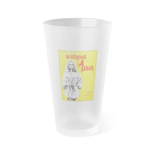 WITHOUT A STITCH 1968 Movie Poster - Frosted Pint Glass 16oz-16oz-Frosted-Go Mug Yourself