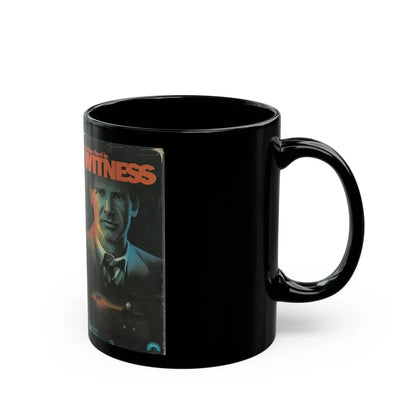 WITNESS HARRISON FORD (VHS COVER) - Black Coffee Mug - Go Mug Yourself