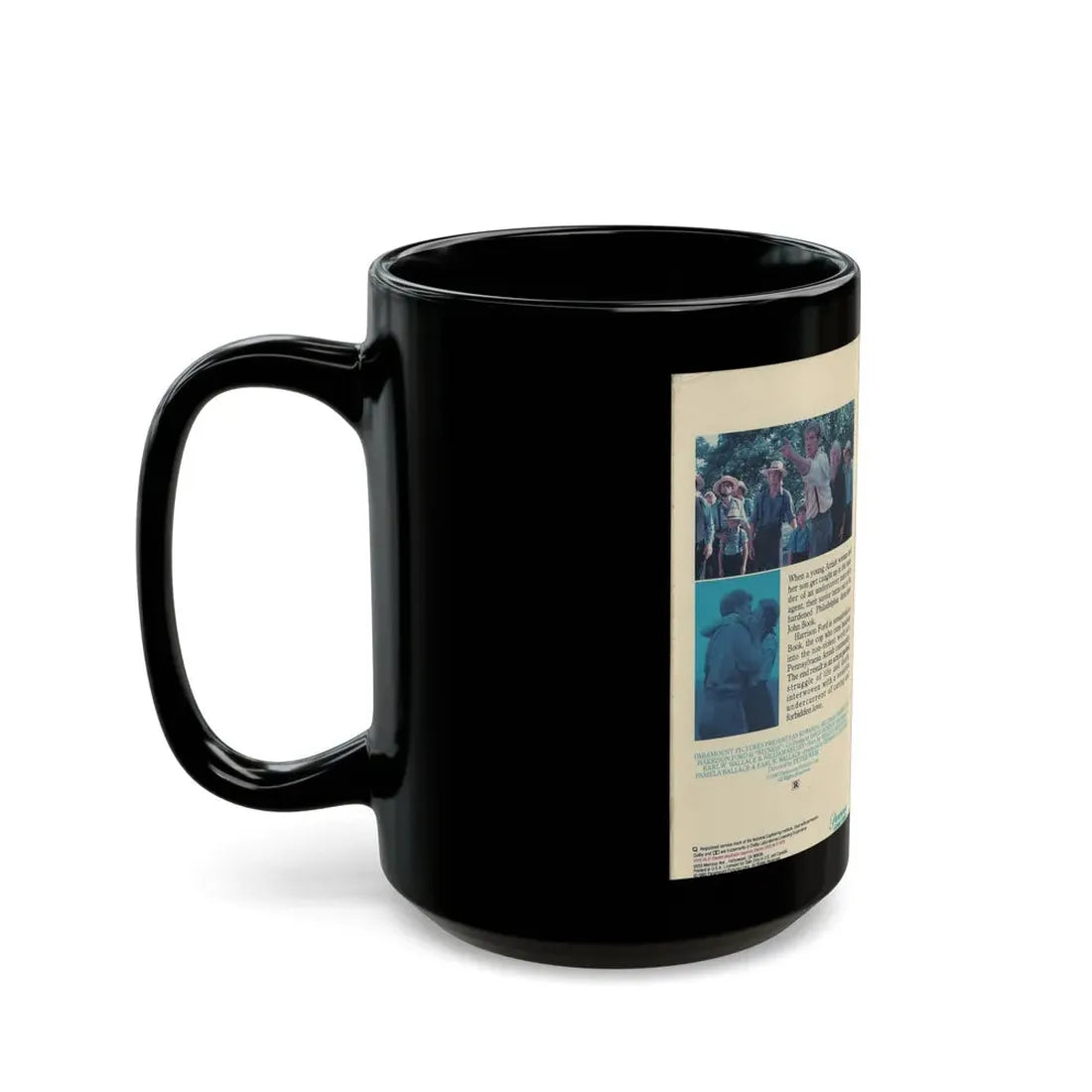 WITNESS HARRISON FORD (VHS COVER) - Black Coffee Mug - Go Mug Yourself