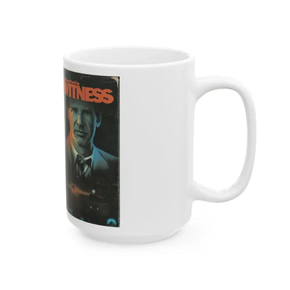WITNESS HARRISON FORD (VHS COVER) - White Coffee Mug - Go Mug Yourself