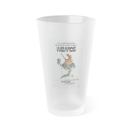 WIZARDS 1977 Movie Poster - Frosted Pint Glass 16oz-16oz-Frosted-Go Mug Yourself