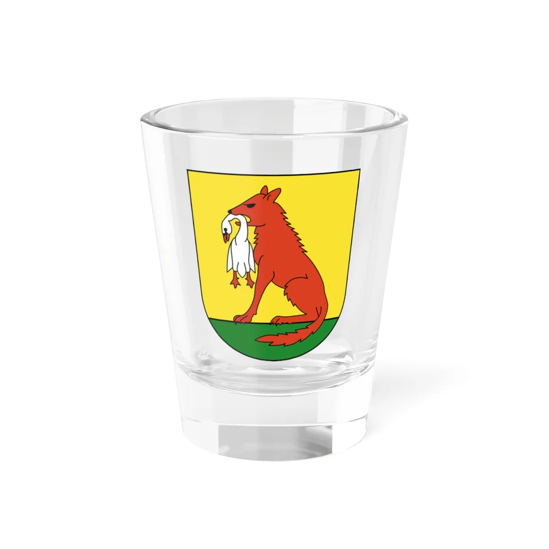 Wülflingen-blazon (Switzerland) (Coat of Arms) Shot Glass 1.5oz 1.5oz - Go Mug Yourself