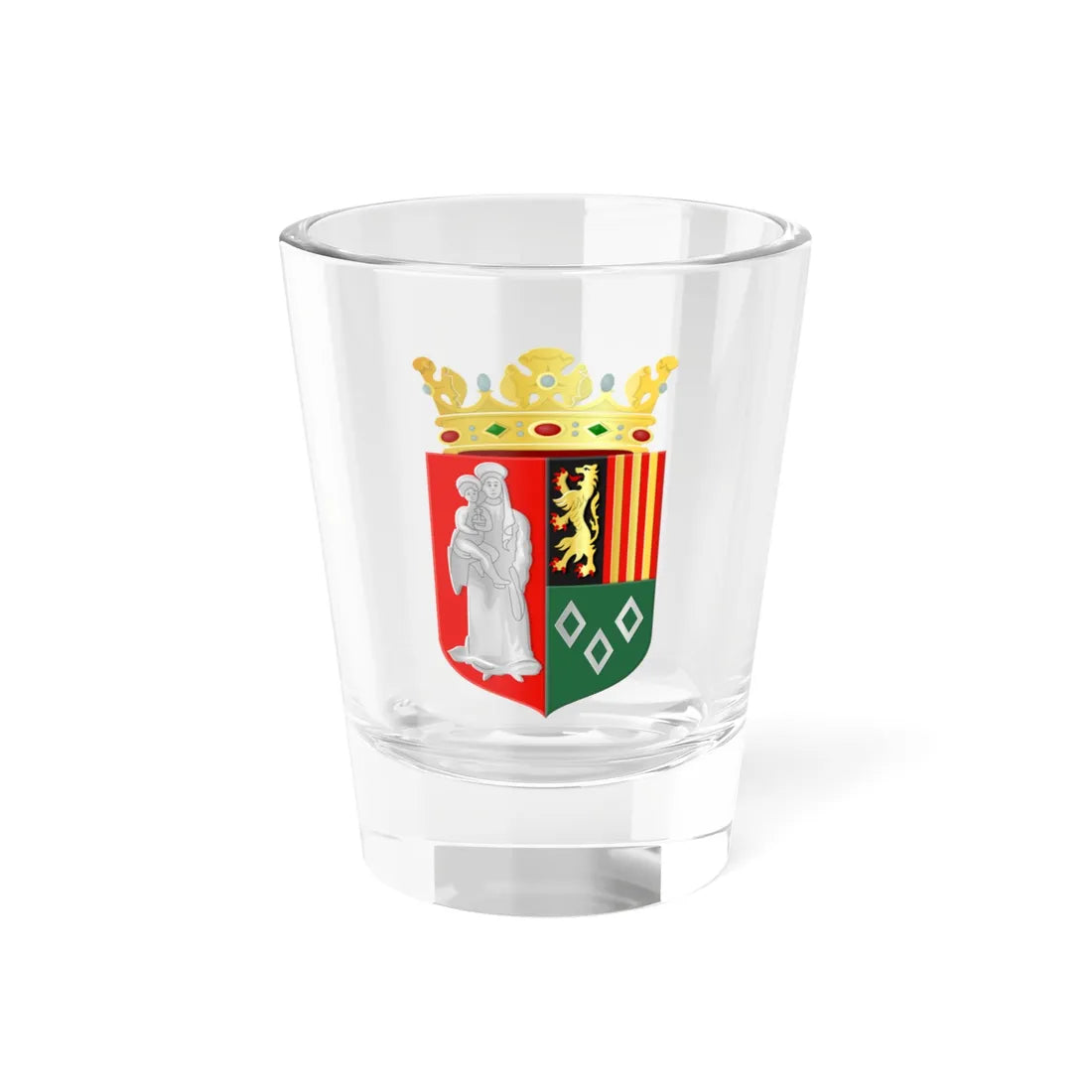 Woensdrecht wapen (Netherlands) (Coat of Arms) Shot Glass 1.5oz 1.5oz - Go Mug Yourself
