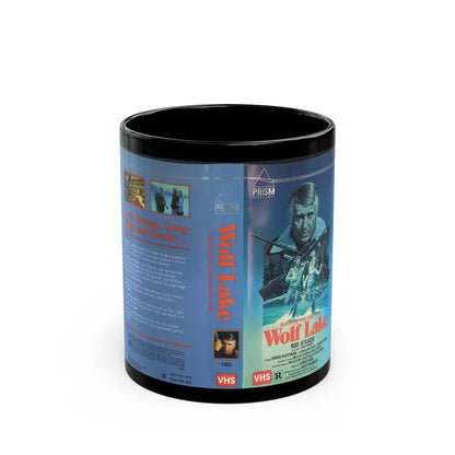 WOLF LAKE (VHS COVER) - Black Coffee Mug-11oz-Go Mug Yourself