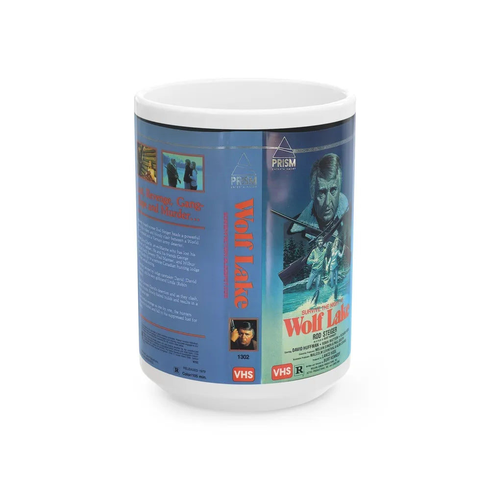 WOLF LAKE (VHS COVER) - White Coffee Mug-15oz-Go Mug Yourself