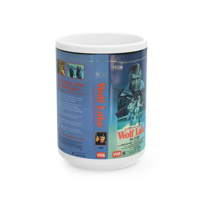 WOLF LAKE (VHS COVER) - White Coffee Mug 15oz - Go Mug Yourself