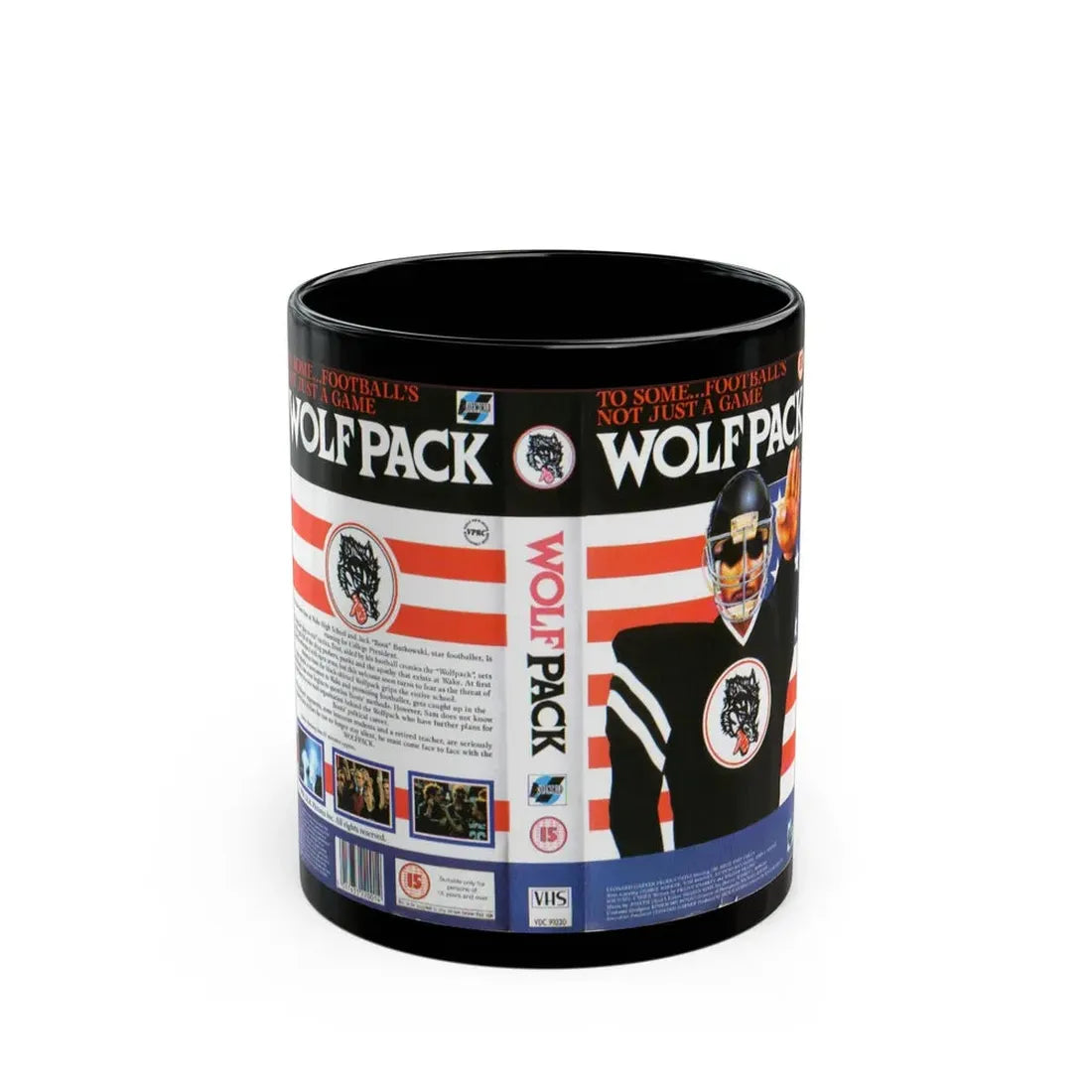 WOLFPACK (VHS COVER) - Black Coffee Mug 11oz - Go Mug Yourself
