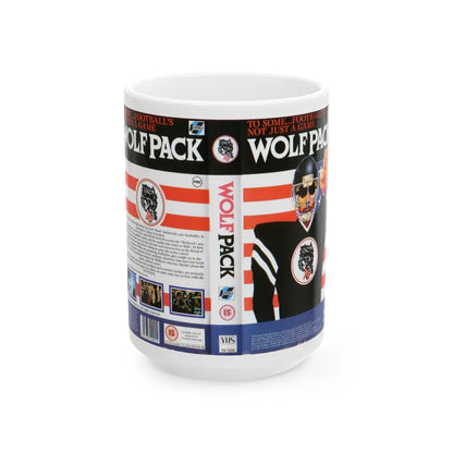 WOLFPACK (VHS COVER) - White Coffee Mug-15oz-Go Mug Yourself