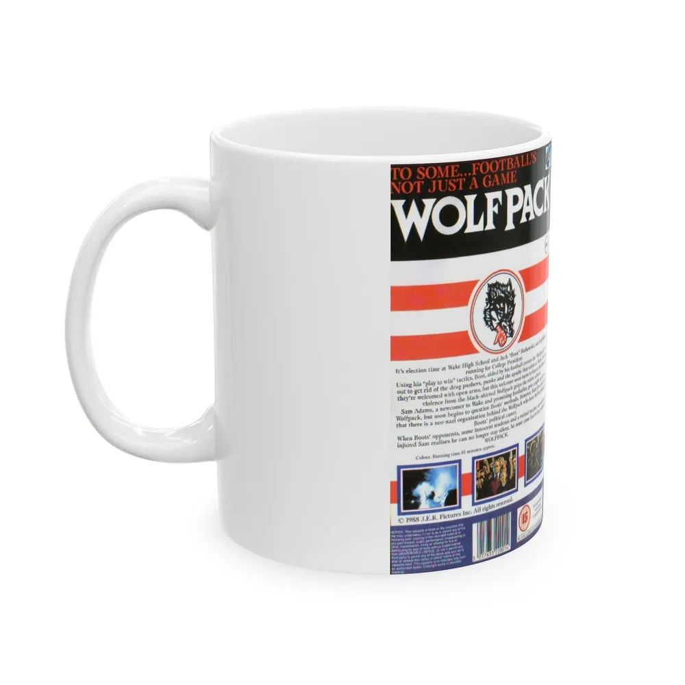 WOLFPACK (VHS COVER) - White Coffee Mug-Go Mug Yourself